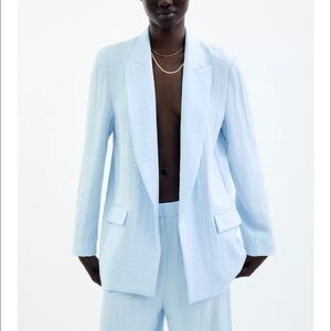 Zara Light Blue Women's Blazer